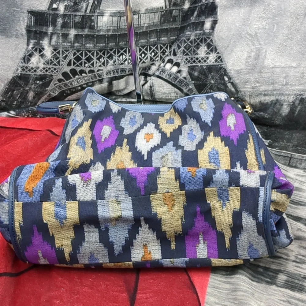 Coach Madison Phoebe Ikat canvas bag